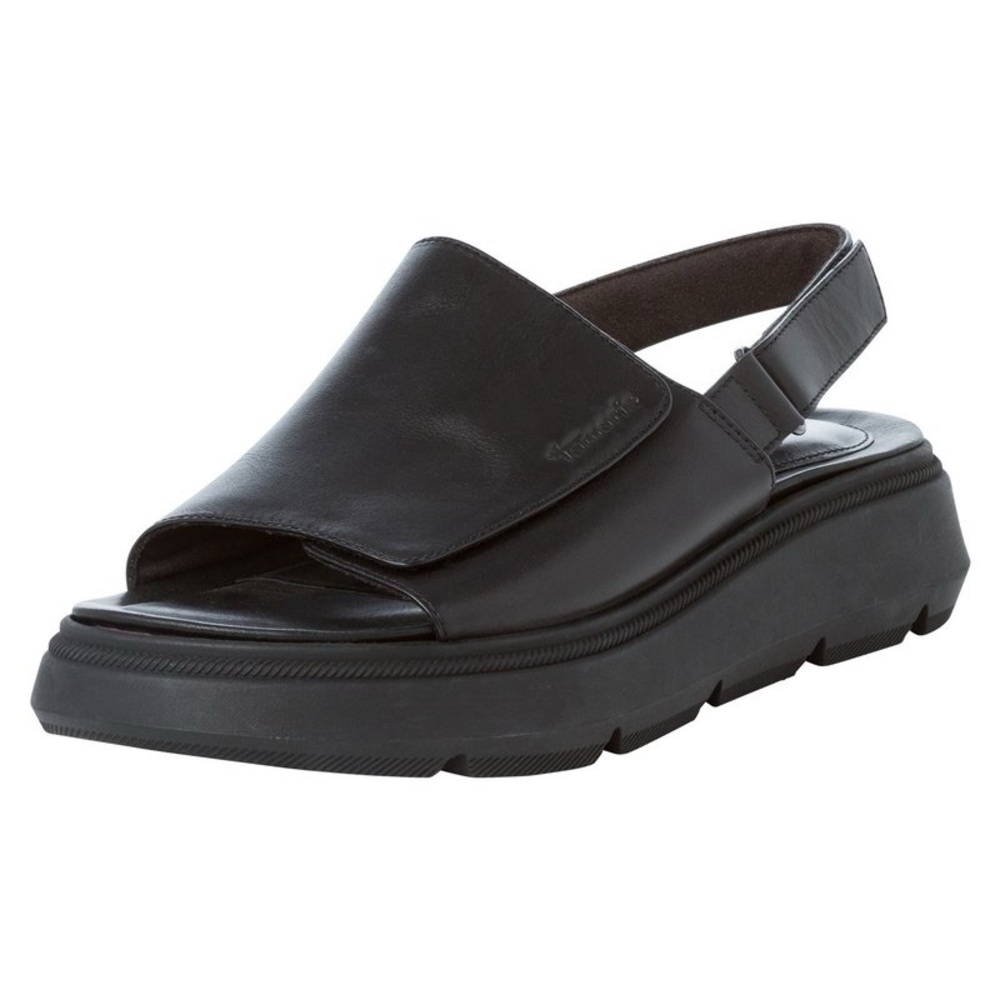 Tamaris Wortmann Lally Pure Relax Leather Adjustable Slingback Flatform Platform